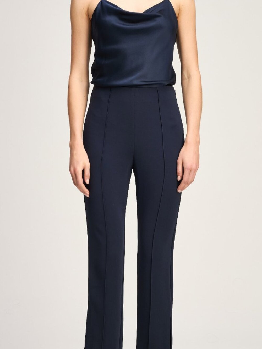 Cinq A Sept Navy Tailored Straight Leg Full Length Pants Size 6